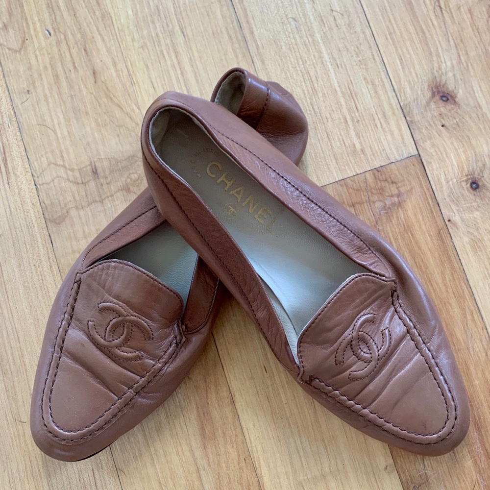 Leather loafers